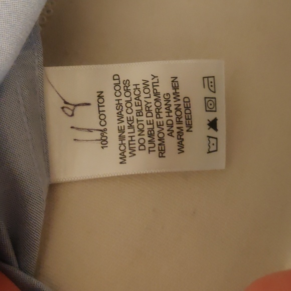 New!Foxcroft Pandora 3/4 sleeves Non-Iron Cotton Shirt sz 10 blue wave - Picture 11 of 11